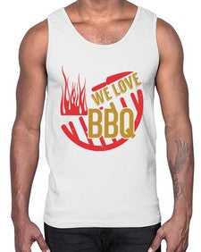 we love bbq 459#- bbq- Cotton Tank