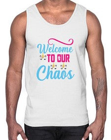 welcome to our chaos 545#- unicorn- Cotton Tank