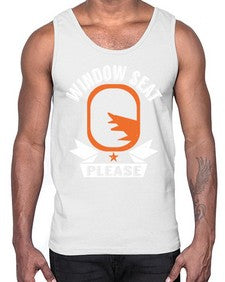 window seat please  51#- airplane- Cotton Tank