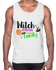 witchbetterhavecandy 12#- witch- Cotton Tank