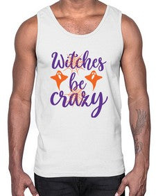 witches be crazy 10#- witch- Cotton Tank