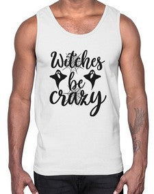 witches be crazy 9#- witch- Cotton Tank