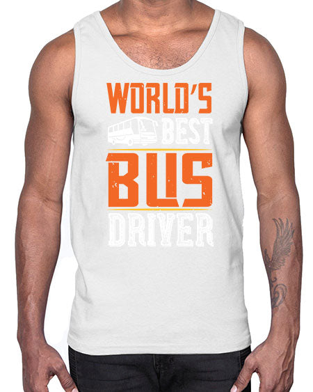 worlds best bus driver Style 1668#- Bus Driver- Cotton Tank