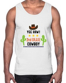 yee haa cowboy nd grade 1257#- western- Cotton Tank