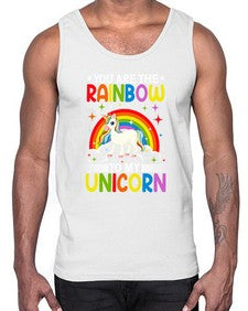 you are the rainbow to my unicorn 562#- unicorn- Cotton Tank