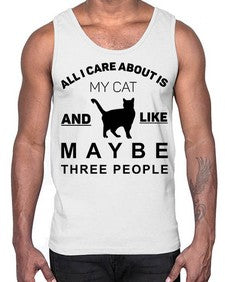 All I Care About is Style 26#- cats- Cotton Tank