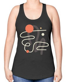 Abstract Shape 198# - art pop art -Racerback Tank