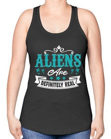 Aliens are real 26# - ufo -Racerback Tank