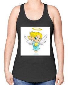 Angel 7# - cartoon general -Racerback Tank
