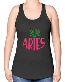 Aries 101# - aries -Racerback Tank