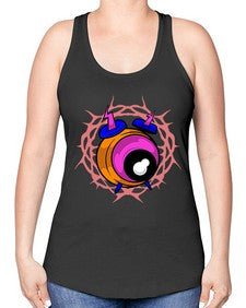 Bastard alarm 10# - cartoon general -Racerback Tank