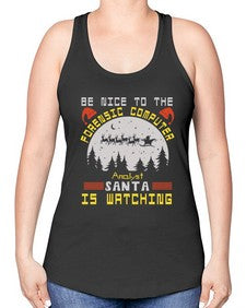 Be nice to the forensic computer analyst 32# - computer -Racerback Tank
