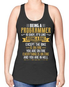 Being a Programmer 3# - computer -Racerback Tank