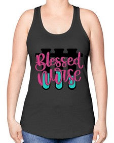 Blessed Nurse Style Style 629# - nurse -Racerback Tank
