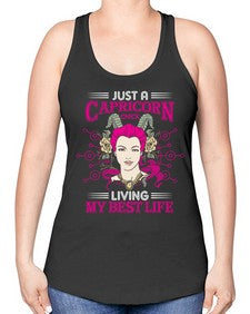 Capricorn chick 193# - capricorn -Racerback Tank