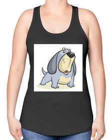 dog 115# - dogs -Racerback Tank