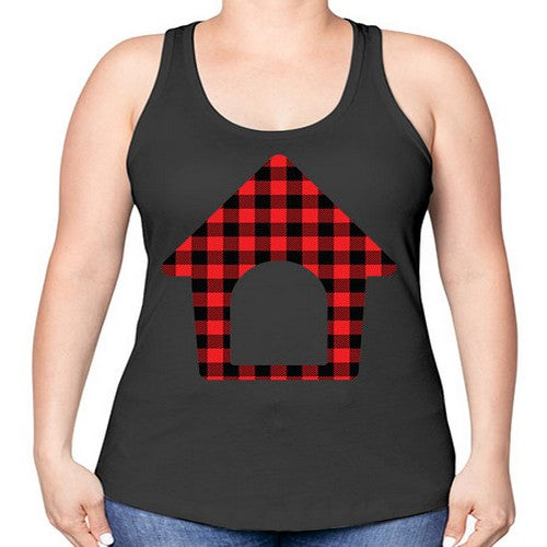 Dog House Style 98# - dogs -Racerback Tank