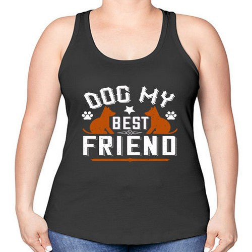 Dog My Best Friend Style 219# - dogs -Racerback Tank