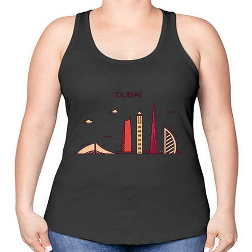 Dubai 688# - cities -Racerback Tank
