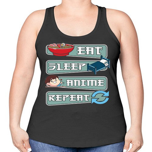 Eat Sleep Anime Repeat Anime Manga 227# - anime -Racerback Tank