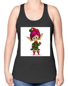 Elf 118# - cartoon general -Racerback Tank