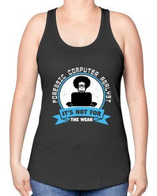 Forensic computer analyst 46# - computer -Racerback Tank