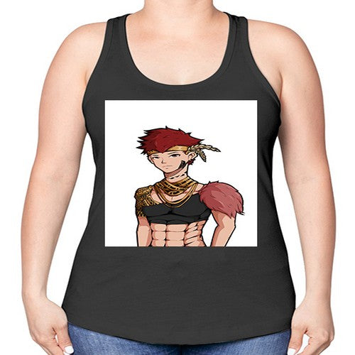 Forest tribal boy 67# - anime -Racerback Tank