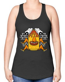 Fuck the weekend 128# - cartoon general -Racerback Tank