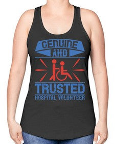 Genuine and Trusted Hospital Volunteer Style 2# - volunteer -Racerback Tank
