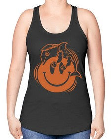 Give smile get hugs 131# - cartoon general -Racerback Tank