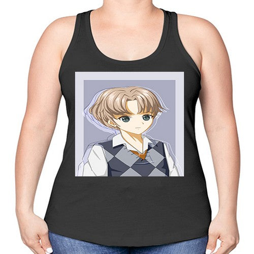 Handsome and cool boy with uniform 34# - anime -Racerback Tank