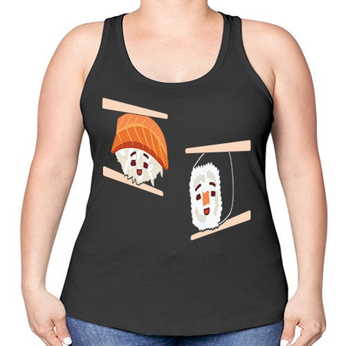 Happy Sushi Anime Kawaii Set Anime 232# - anime -Racerback Tank