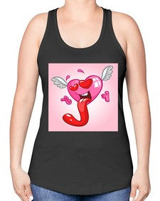 Heart 139# - cartoon general -Racerback Tank