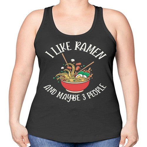 I Like Ramen Japanese Noodles 239# - anime -Racerback Tank