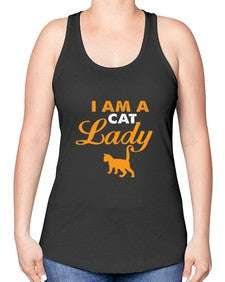 I am a cat lady - cats -Racerback Tank