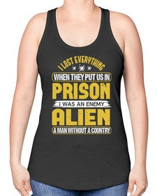 I was an enemy alien 24# - ufo -Racerback Tank
