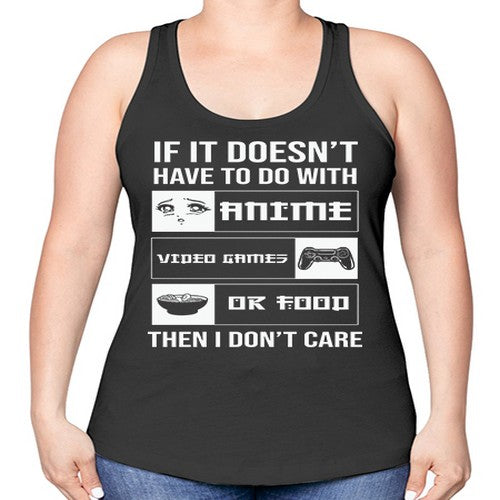If It NotAnime Game Or Anime 246# - anime -Racerback Tank