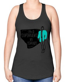 Im A Superhero In Scrubs Style Style 972# - nurse -Racerback Tank