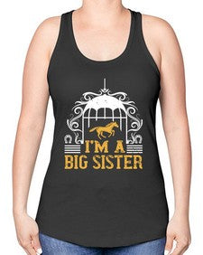 Im a big sister Style 38# - horse -Racerback Tank