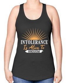Intolerance is alien 29# - ufo -Racerback Tank