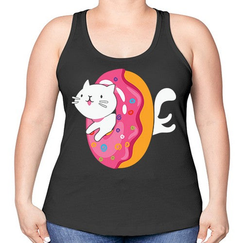 Kawaii Cat Donut Anime Lover Anime 267# - anime -Racerback Tank