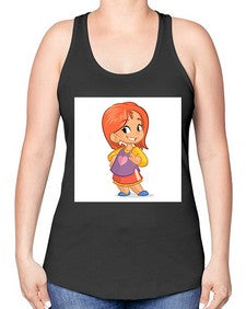Kid 153# - cartoon general -Racerback Tank