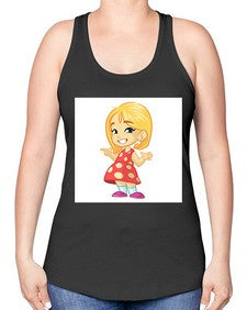 Kid 154# - cartoon general -Racerback Tank