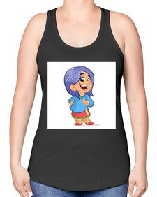 Kid 155# - cartoon general -Racerback Tank