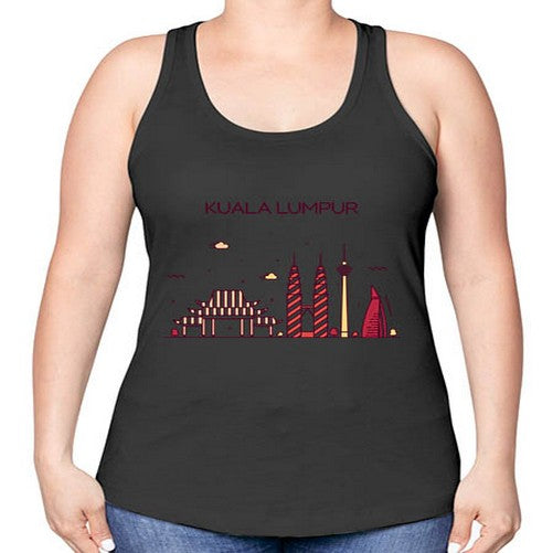 KualaLumpur 1092# - cities -Racerback Tank