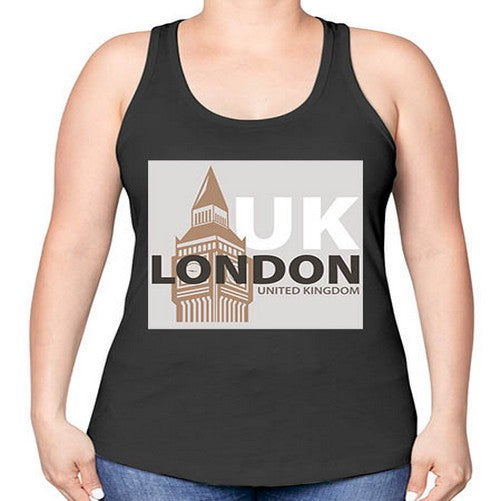 London 1154# - cities -Racerback Tank