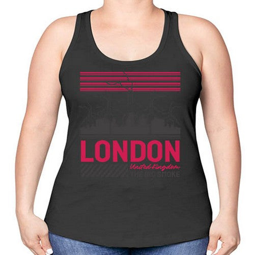 London 1158# - cities -Racerback Tank