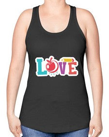 Love 1068# - teacher -Racerback Tank