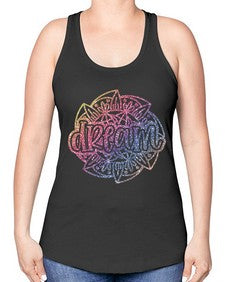 Mandala Dream Rainbow Glitter 760# - mandala -Racerback Tank