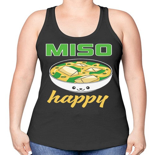 Miso Anime Japanese Food Lover 268# - anime -Racerback Tank